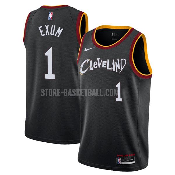 2020-21 cleveland cavaliers dante exum 1 black city edition men's replica jersey