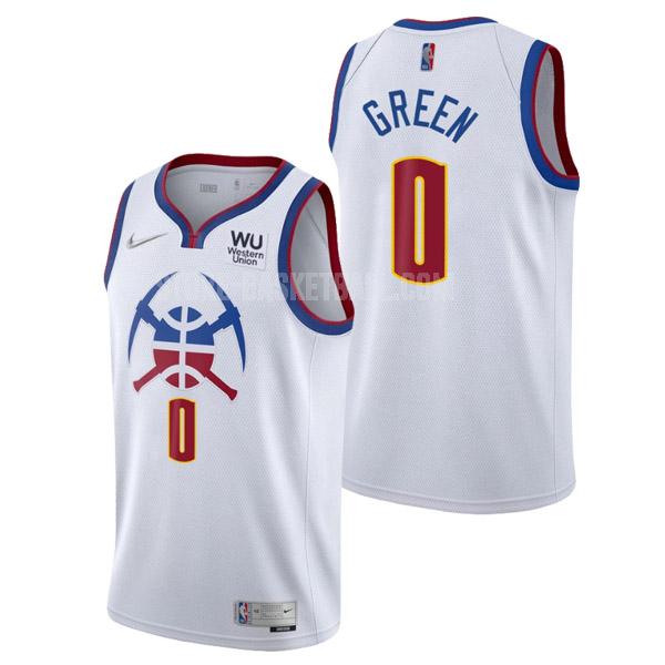2020-21 denver nuggets jamychal green 0 white earned edition men's replica jersey