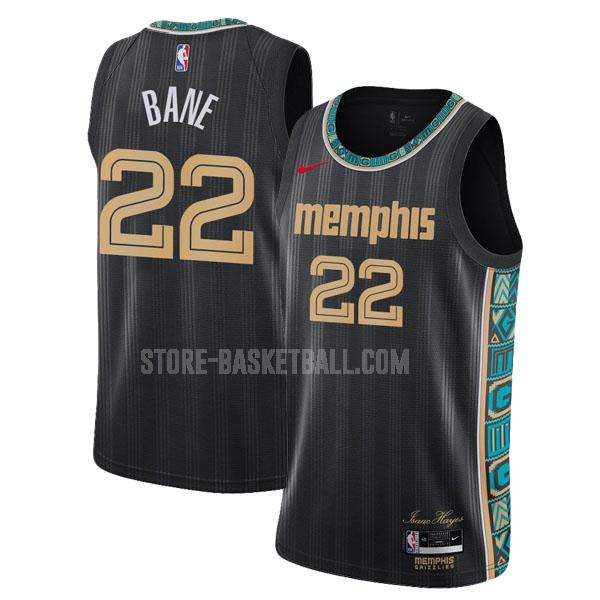 2020-21 memphis grizzlies desmond bane 22 black city edition men's replica jersey