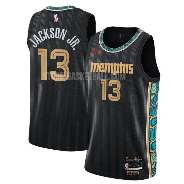 2020-21 memphis grizzlies jaren jackson jr 13 black city edition men's replica jersey
