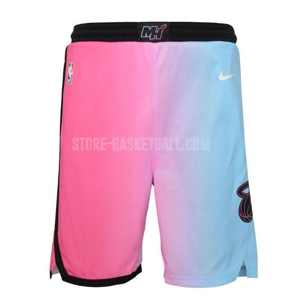 2020-21 miami heat blue pink city edition men's nba short