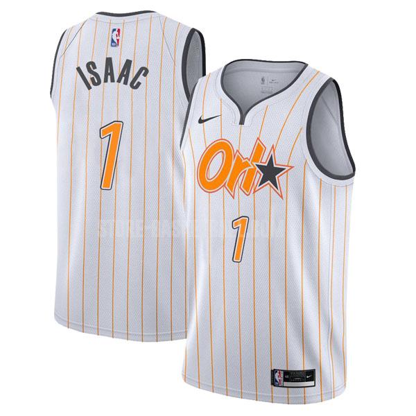 2020-21 orlando magic jonathan isaac 1 white city edition men's replica jersey
