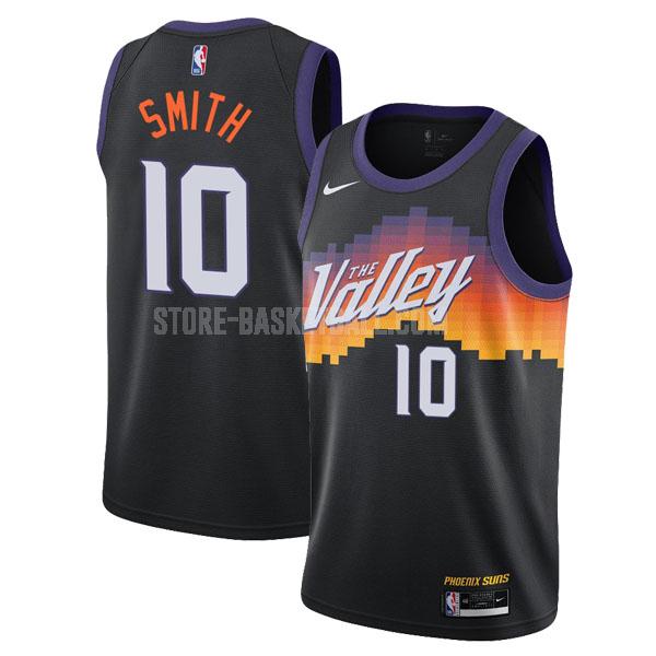 2020-21 phoenix suns jalen smith 10 black city edition men's replica jersey