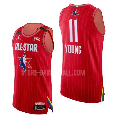 2020 atlanta hawks trae young 11 red nba all-star men's replica jersey
