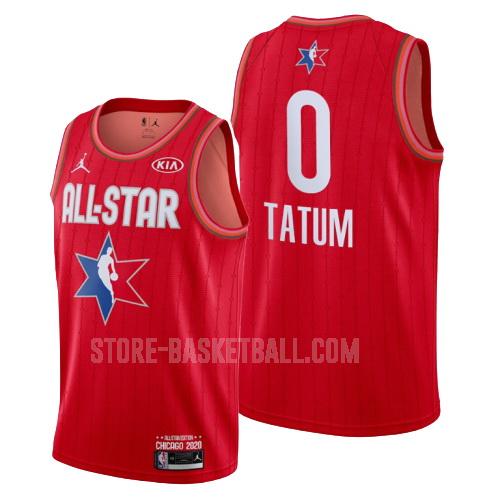 2020 boston celtics jayson tatum 0 red nba all-star men's replica jersey