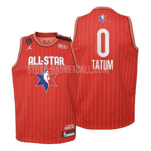 2020 boston celtics jayson tatum 0 red nba all-star youth replica jersey