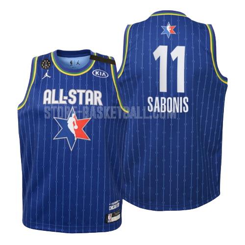 2020 indiana pacers domantas sabonis 11 blue nba all-star youth replica jersey