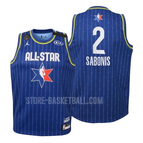 2020 indiana pacers domantas sabonis 2 blue nba all-star youth replica jersey