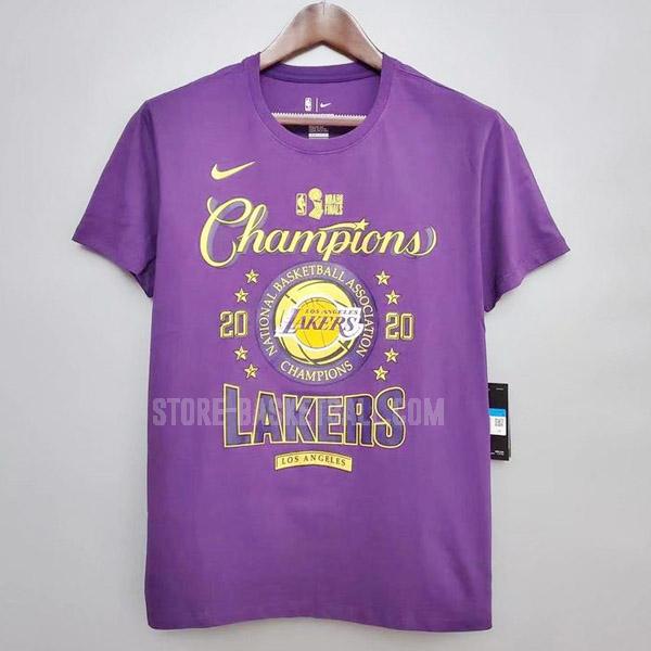 2020 los angeles lakers purple champion men's t-shirt