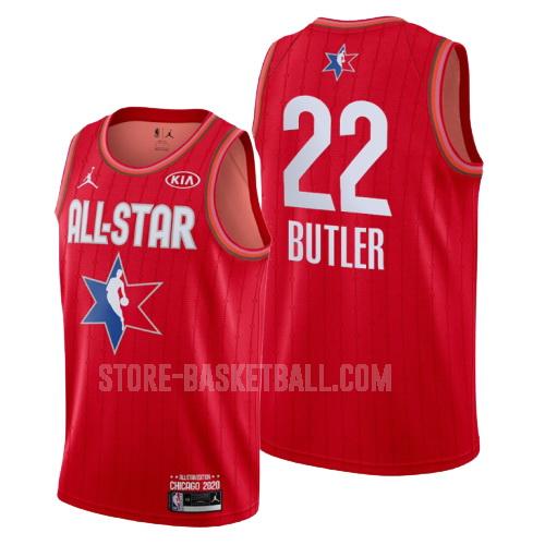 2020 milwaukee bucks khris middleton 22 red nba all-star men's replica jersey