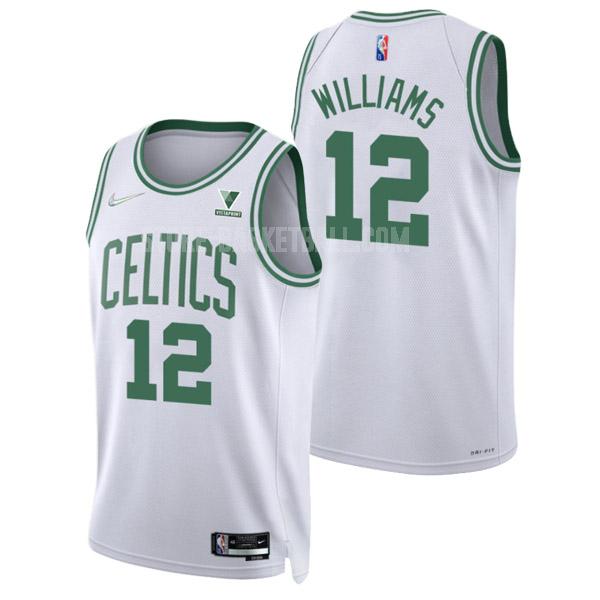 2021-22 boston celtics grant williams 12 white 75th anniversary men's replica jersey
