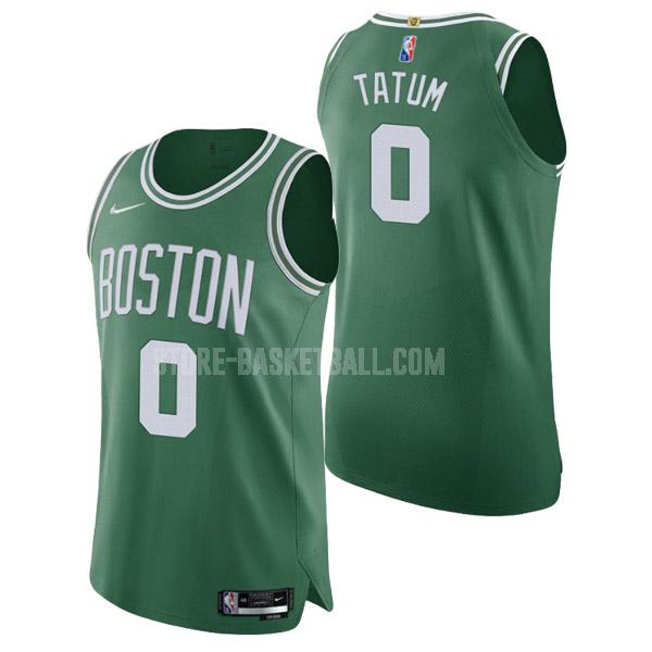 2021-22 boston celtics jayson tatum 0 green 75th anniversary icon edition men's replica jersey