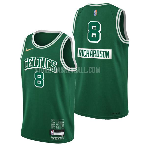 2021-22 boston celtics josh richardson 8 green 75th anniversary city edition men's replica jersey