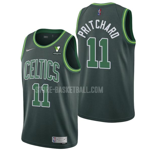 2021-22 boston celtics payton pritchard 11 green earned edition men's replica jersey
