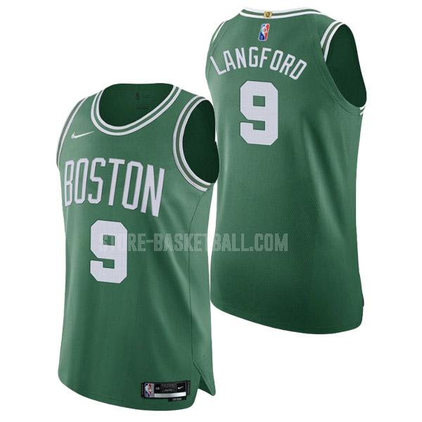 2021-22 boston celtics romeo langford 9 green 75th anniversary icon edition men's replica jersey