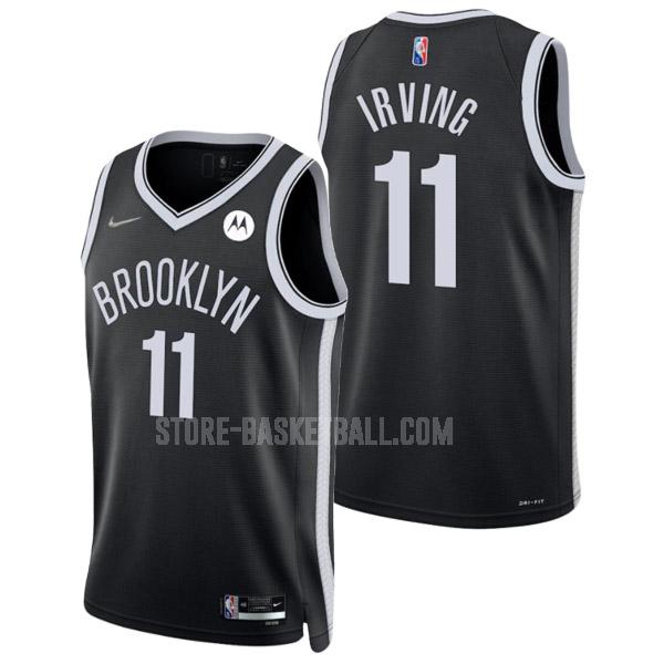 2021-22 brooklyn nets kyrie irving 11 black 75th anniversary icon edition men's replica jersey