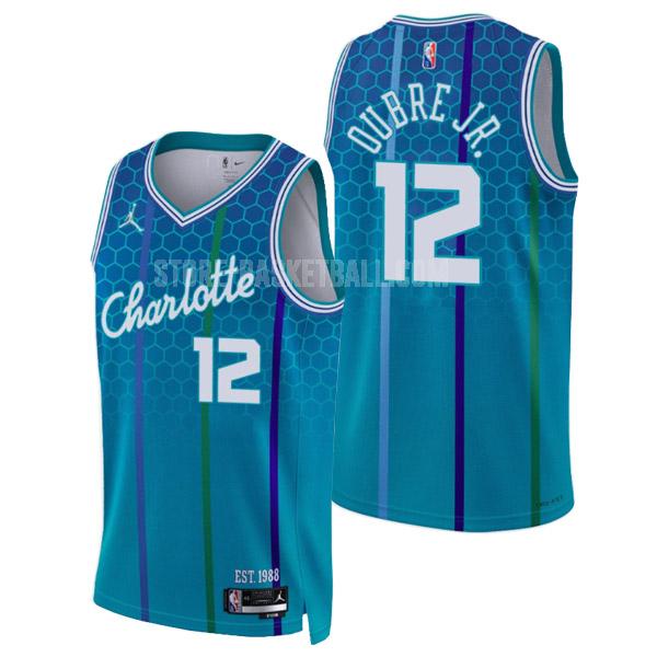 2021-22 charlotte hornets kelly oubre jr 12 green 75th anniversary city edition men's replica jersey