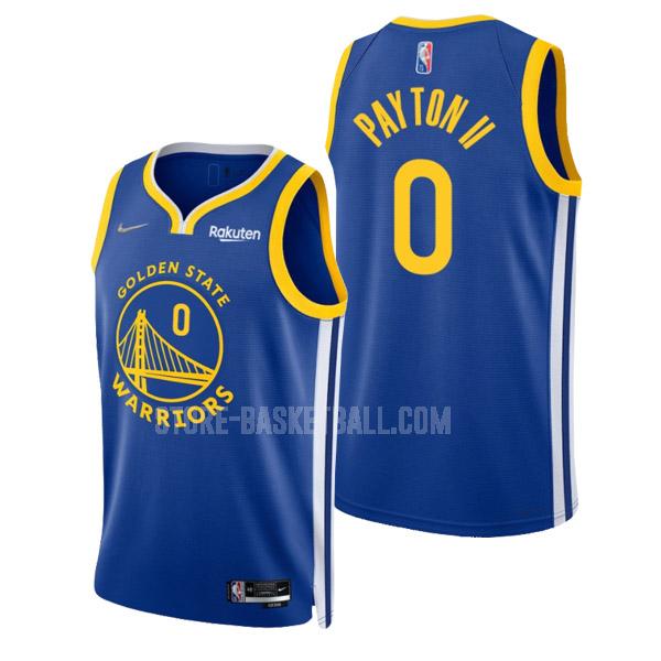 2021-22 golden state warriors gary payton ii 0 blue 75th anniversary icon edition men's replica jersey