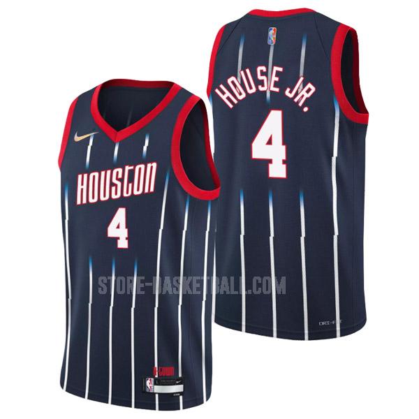 2021-22 houston rockets danuel house jr 4 navy 75th anniversary city edition men's replica jersey