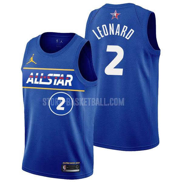2021 kawhi leonard 2 blue all-star men's replica jersey