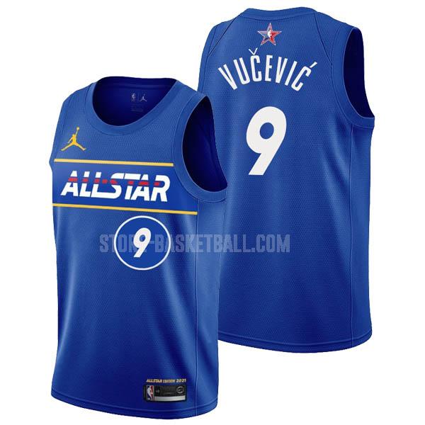 2021 nikola vucevic 9 blue all-star men's replica jersey