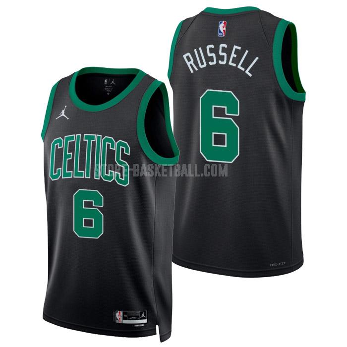 2022-23 boston celtics bill russell 6 black statement edition men's replica jersey