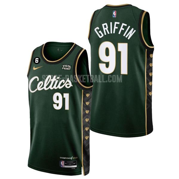 2022-23 boston celtics blake griffin 91 green city edition men's replica jersey