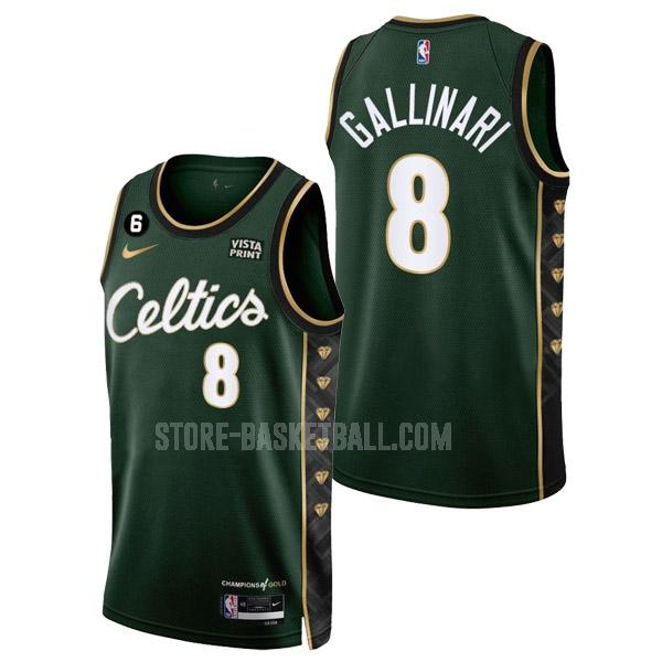 2022-23 boston celtics danilo gallinari 8 green city edition men's replica jersey