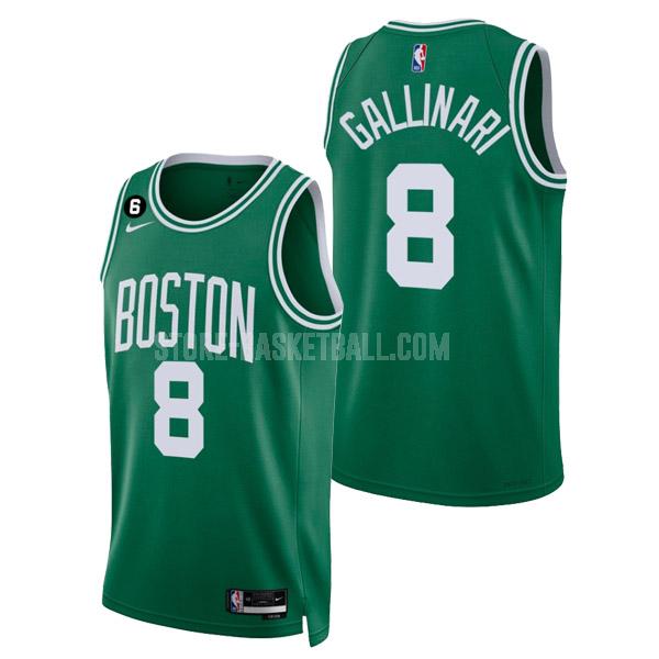 2022-23 boston celtics danilo gallinari 8 green icon edition men's replica jersey