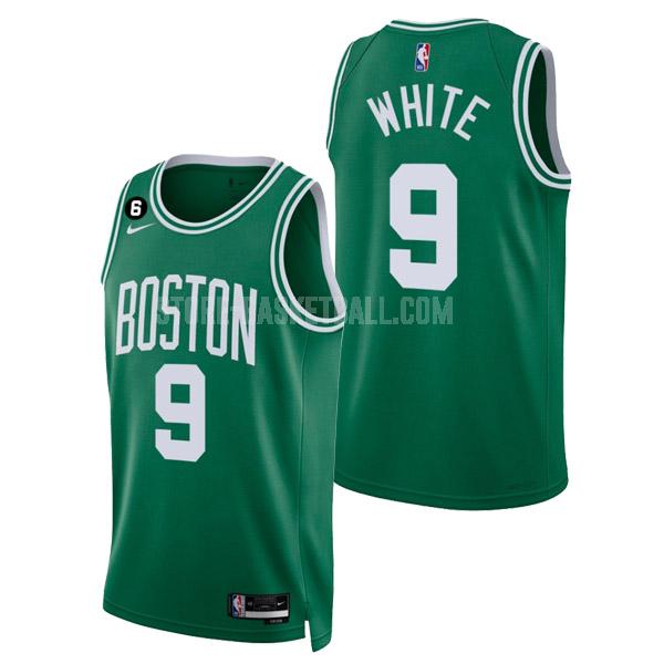 2022-23 boston celtics derrick white 9 green icon edition men's replica jersey