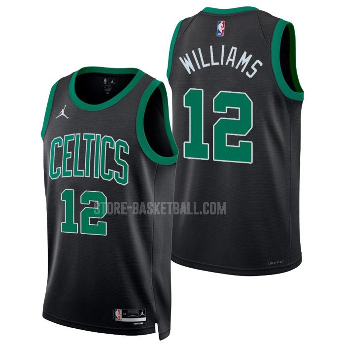 2022-23 boston celtics grant williams 12 black statement edition men's replica jersey