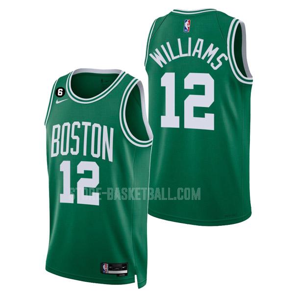 2022-23 boston celtics grant williams 12 green icon edition men's replica jersey