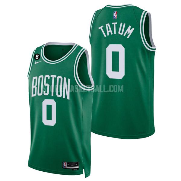 2022-23 boston celtics jayson tatum 0 green icon edition men's replica jersey