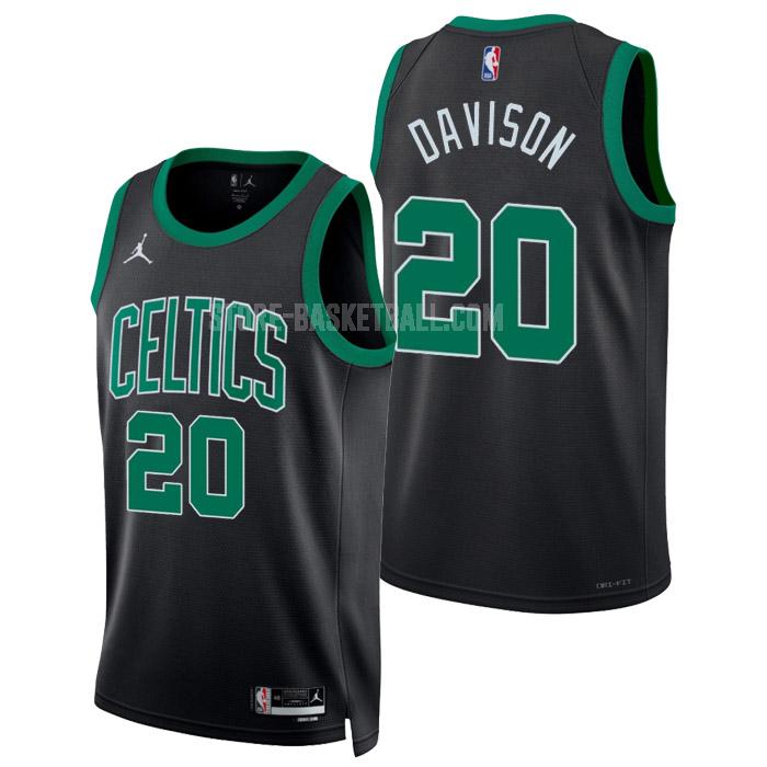 2022-23 boston celtics jd davison 20 black statement edition men's replica jersey