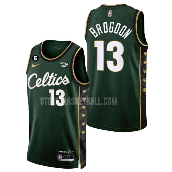 2022-23 boston celtics malcolm brogdon 13 green city edition men's replica jersey