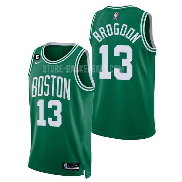 2022-23 boston celtics malcolm brogdon 13 green icon edition men's replica jersey