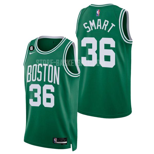 2022-23 boston celtics marcus smart 36 green icon edition men's replica jersey
