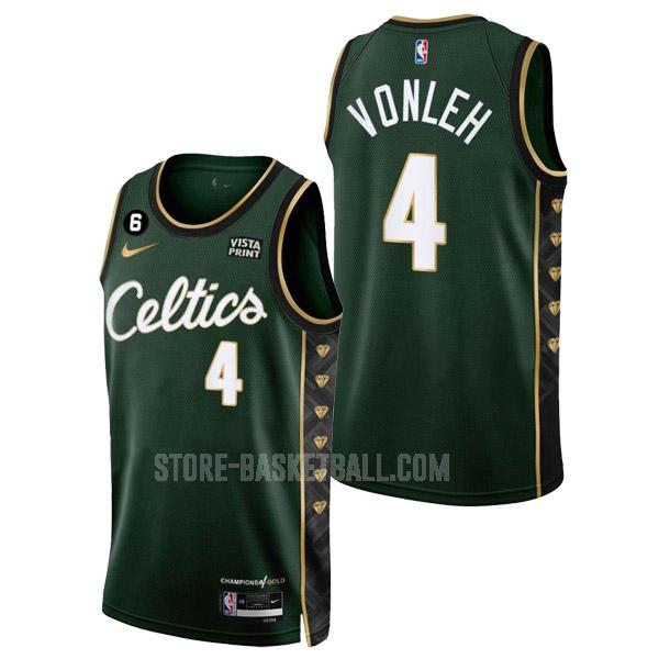 2022-23 boston celtics noah vonleh 4 green city edition men's replica jersey