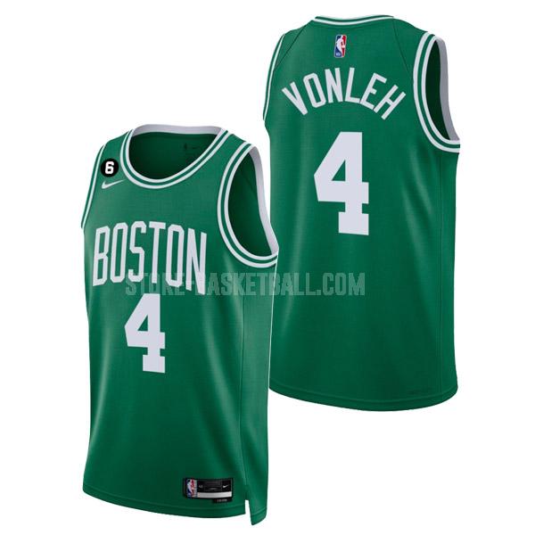 2022-23 boston celtics noah vonleh 4 green icon edition men's replica jersey