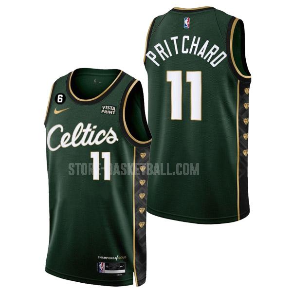 2022-23 boston celtics payton pritchard 11 green city edition men's replica jersey
