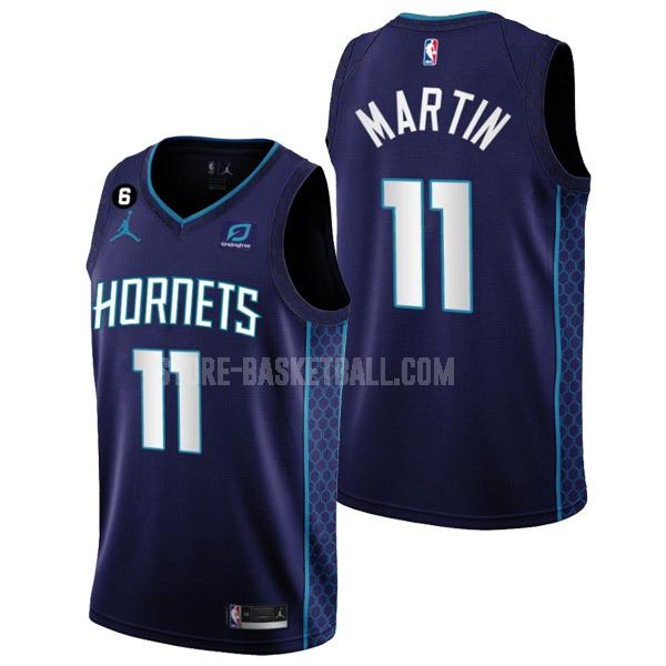 2022-23 charlotte hornets cody martin 11 purple statement edition men's replica jersey