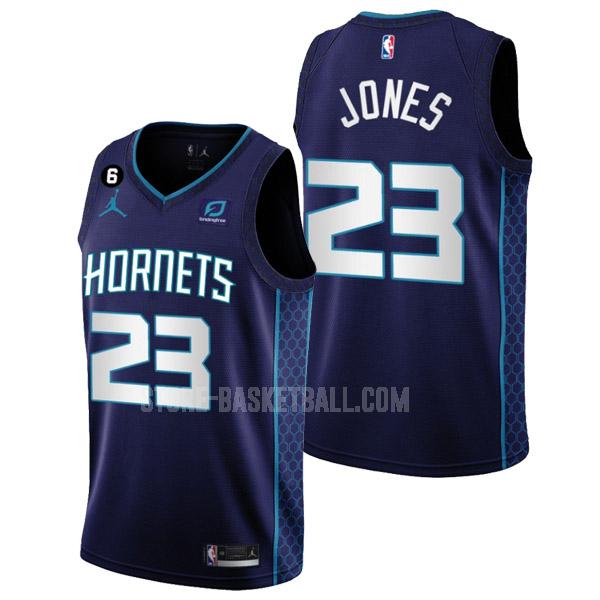 2022-23 charlotte hornets kai jones 23 purple statement edition men's replica jersey