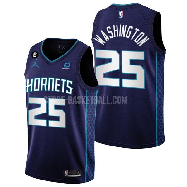 2022-23 charlotte hornets p.j. washington 25 purple statement edition men's replica jersey