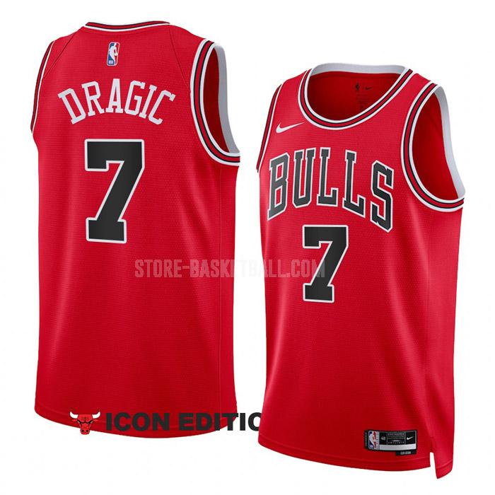 2022-23 chicago bulls goran dragic 7 red icon edition men's replica jersey