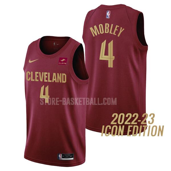 2022-23 cleveland cavaliers evan mobley 4 wine icon edition men's replica jersey