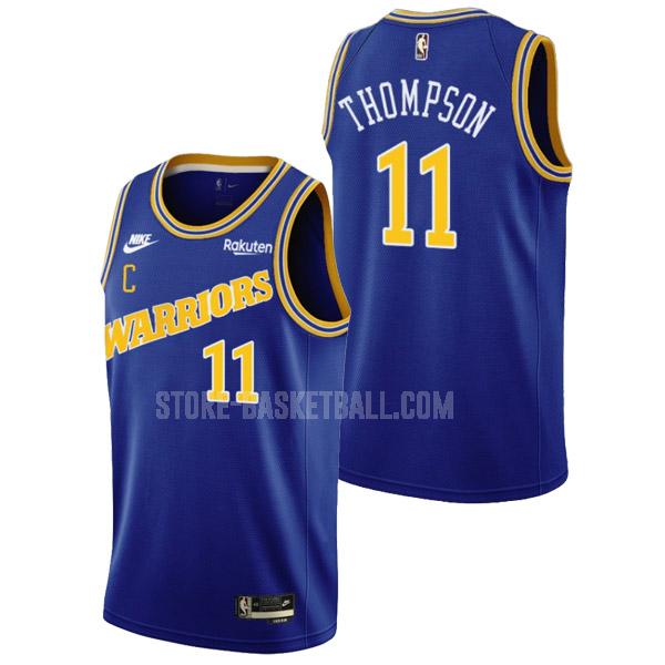 2022-23 golden state warriors klay thompson 11 blue classic edition men's replica jersey
