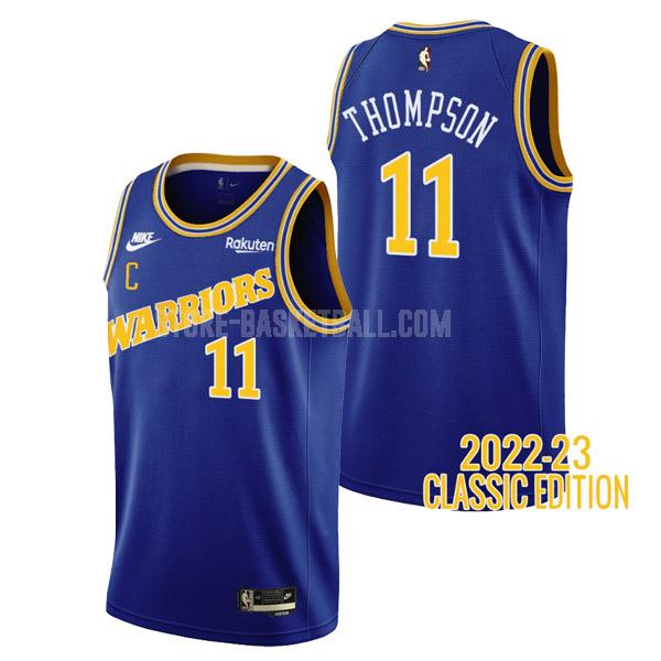 2022-23 golden state warriors klay thompson 11 royal classic edition men's replica jersey