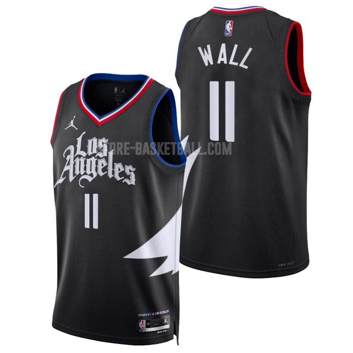 2022-23 los angeles clippers john wall 11 black statement edition men's replica jersey