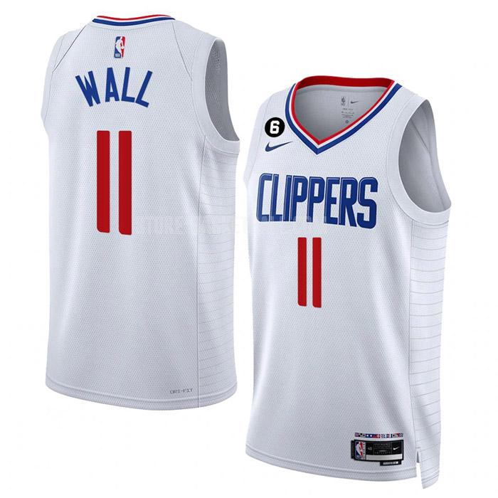 2022-23 los angeles clippers john wall 11 white association edition men's replica jersey