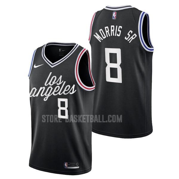 2022-23 los angeles clippers marcus morris sr. 8 black city edition men's replica jersey